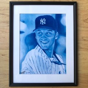 11x14” Framed Derek Jeter prints of my painting
